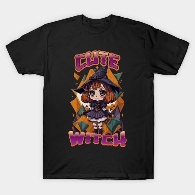 Cute Witch Halloween T-Shirt by Luvleigh